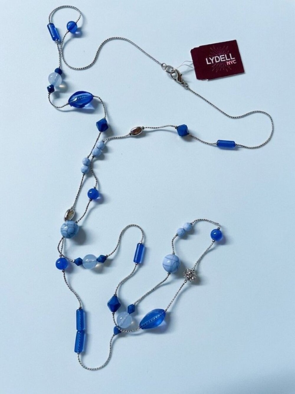 Silver-tone Beaded Necklace